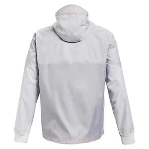 Veste personnalisée pour hommes, Vestes coupe-vent d'extérieur pour hommes de couleur unie, style streetwear haut zippé, toutes tailles confondues - Product Image 2