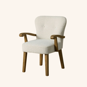 Chaise de salle à manger à bras en bois de mindi massif minimaliste Oslo, écologique pour la maison, le bar, le restaurant, l'hôtel et le café - Product Image 2