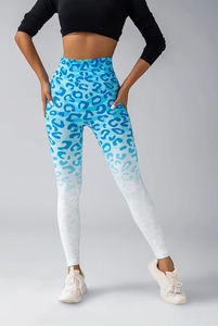 Leggings de yoga et de sport pour femmes de la marque FITFASHION, taille haute, style uni, avec logo de fabrication pour adultes - Product Image 2