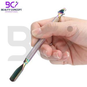 Poussoir à cuticules Prix compétitif Ensemble arc-en-ciel multicolore de haute qualité en acier inoxydable dissolvant de gel multicolore Pousse-ongles - Product Image 2