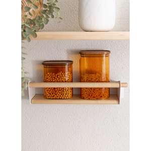 Tarro de Cristal Ámbar Rectangular Acacia 900ml - Product Image 3