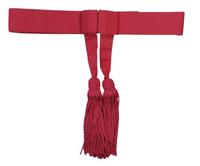 Haute qualité personnalisé Satin taille ceintures ruban rouge imprimé bande unie pour les mariages fonctions de cérémonie-décorations de chaise jetables