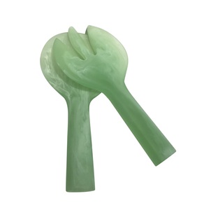 Ensemble de serveurs à salade en résine de qualité supérieure, nouveau design, fabrication artisanale, styles haut de gamme, ensemble de serveurs à dîner en résine époxy pour vente chaude - Product Image 3