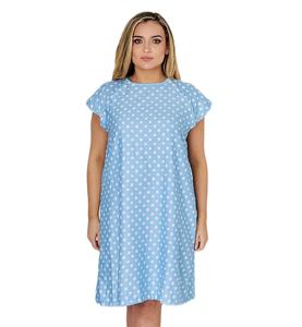 Vestido de paciente hecho a medida Vestido de paciente de hombro abierto de hospital Vestido de paciente de hospital de manga corta - Product Image 1
