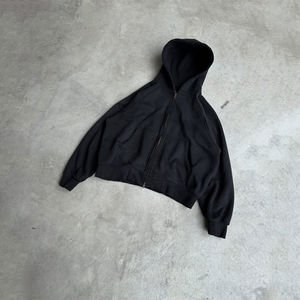 OEM Custom <b>Yourself</b> Casual Soft Comfortable Plain Blank Vintage 100% Cotton Pullover Hoodie Rhinestone Design Winter for Men - Product Image 2