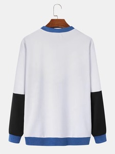Sweat-shirts pull décontracté col rond hommes Streetwear coton éponge sweats à capuche unisexe vêtements hommes - Product Image 2