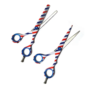 Ensemble de ciseaux de coiffure en acier japonais professionnels ciseaux de coiffeur à bas prix lame en acier inoxydable Salon coupe de cheveux outil de beauté - Product Image 4