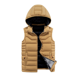 Chaleco Acolchado Informal de Invierno, Cortavientos y Cálido, Relleno de Poliéster, para Hombre, Servicio OEM, Último Diseño - Product Image 1