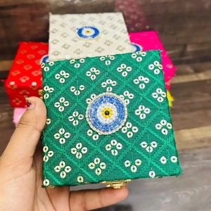 Caja de regalo tradicional de boda india, recuerdo de devolución, regalo de Acción de Gracias, caja de regalo para invitados Festival Diwali Ganpati, caja de regalo de madera - Product Image 1