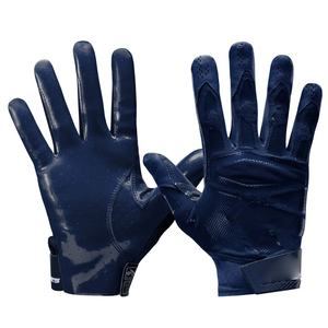Nouveaux gants de football américain respirants de sublimation en cuir de haute qualité avec dragonne réglable pour hommes - Product Image 5