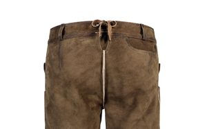 Lederhosen sur mesure à taille haute pour hommes et garçons, fabriqués en tissu - Product Image 5