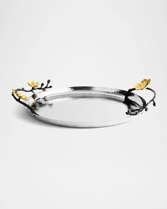 Plateau rond orchidée dorée - Product Image 6