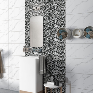 กระเบื้องผนังเซรามิกสีขาวเงา ลายหินอ่อน ขนาด 30x60 ซม. สำหรับห้องน้ำและห้องครัว - Product Image 1