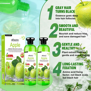 MOKERU 500ML * 2 Apple Color Gel naturale colore nero colorante <span class=keywords><strong>per</strong></span> <span class=keywords><strong>capelli</strong></span> <span class=keywords><strong>per</strong></span> la copertura di colore <span class=keywords><strong>grigio</strong></span> colore magico colorante senza ammoniaca <span class=keywords><strong>per</strong></span> <span class=keywords><strong>capelli</strong></span> - Product Image 5