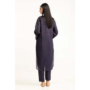 Conjunto de Dos Piezas de Chifón Azul Marino para Mujer, Estilo Casual, Largo por Encima de la Rodilla, Sin Cuello, Talla XXS, para Primavera/Verano - Product Image 1