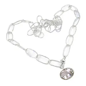 Collier en or 14 carats plaqué rhodium avec pendentif ovale orné de zircon, de diamant, de perle, de motif animal en or rose, tendance, classique, pour femmes - Product Image 3