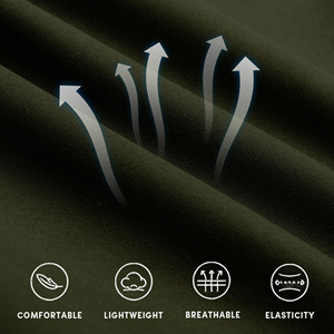 Men's Casual Cotton Twill Cargo <b>Shorts</b> Comfortable Relaxed Fit Elastic Waistband <b>Work</b> <b>Shorts</b> Drawstring Classic <b>Stretch</b> Design - Product Image 6