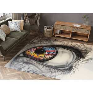 Alfombras con Diseño de Grafiti de Ojos, Alfombra Colorida, Alfombra con Diseño de Ojos Abstractos, Alfombras de Grafiti, Alfombra Suave No Tejida - Product Image 4