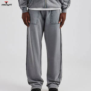 2025 haute qualité unisexe Vintage sweats à capuche à manches longues fabriqué au Pakistan coupe ajustée Top qualité nouveau Style hommes lavage à l'acide survêtement - Product Image 6