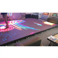 Piste de danse pour scène vidéo Écran tactile mural à LED