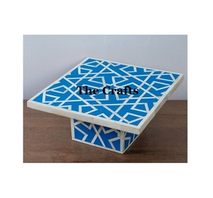 Servidor de Pastel de Madera de Alta Calidad con Forma Cuadrada para Uso en el Hogar, Hoteles y Restaurantes, Soporte para Servir Chocolate - Product Image 1