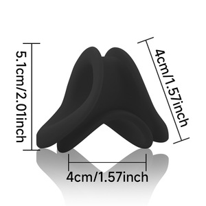 Taşınabilir Çok Renkli Silikon Penis Halkaları Yetişkin Oyuncakları Geciktirici Kilitli Penis Halkası Erkekler için Seks Oyuncakları Çiftler için 3 Delikli Penis Halkası - Product Image 3