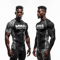 Haut de compression respirant et léger pour hommes, idéal pour la natation, le surf et le MMA, en Spandex/Polyester, à manches longues, anti-transpiration