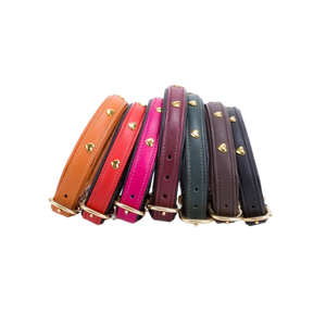 ปลอกคอสุนัขหนังแฮนด์เมดขายดีปลอกคอสุนัขทำด้วยมือมีแผ่นรองนุ่มและปลอกคอทำงานสตั๊ดทุกขนาดมีจำหน่ายในอินเดีย - Product Image 3