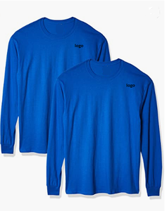 Men's Heavy Cotton Long Sleeve T-<b>Shirt</b> 100% Cotton T-<b>shirts</b> With Your Logo and Design - Product Image 5