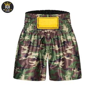 Short de boxe pour hommes les plus tendances Tissu doux et confortable à séchage rapide Vêtements de sport de fitness grande taille pour le service OEM d'arts martiaux - Product Image 1