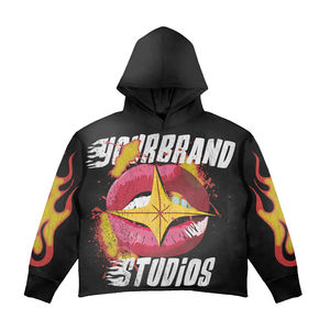 Sudadera con Capucha Personalizada para Hombre, Impresión Digital DTG Lavada, Algodón/Poliéster, Nueva Sudadera con Capucha con Estampado Gráfico Personalizado con Logotipo - Product Image 6