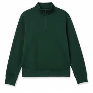 <b>Men's</b> Sweatshirt Half Zipper <b>Fleece</b> Pullover <b>Quarter</b> <b>Zip</b> Shirts Made Cropped Sweat Shirt <b>Zip</b> Pullover For Sale - Product Image 1