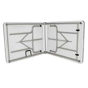 Mesa Plegable para Exteriores WELL HOME de 180x75x74cm con Estructura Metálica, Mesa Tipo Maleta con Estructura Metálica - Product Image 5