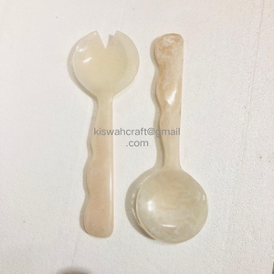 Design Home & Hotel Restaurant Party Table Serving Use Salad Server <b>Set</b> with Attractive <b>Beads</b> Handle Spoon <b>Set</b> - Product Image 4