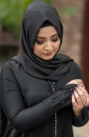Les femmes musulmanes portent Abaya belle écharpe turque motifs arabes grande taille de haute qualité anti-rides imprimé en relief ethnique