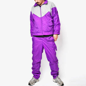 Ensemble de survêtement d'hiver pour homme, personnalisé OEM, style streetwear délavé, en polyester/nylon, veste coupe-vent, deux pièces - Product Image 3