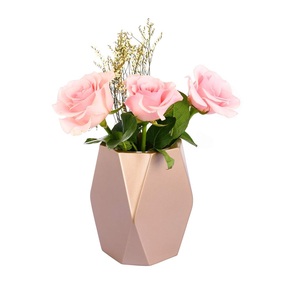 Modern Glossy Metal Flower <b>Vases</b> for Home and Restaurant Decor for Wedding Tabletop Economically Priced <b>Decorative</b> Design - Product Image 1