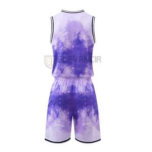 Uniforme de baloncesto personalizado de alta calidad, el mejor diseño, ropa deportiva para exteriores, Material de poliéster, sublimación de talla grande para adultos - Product Image 3