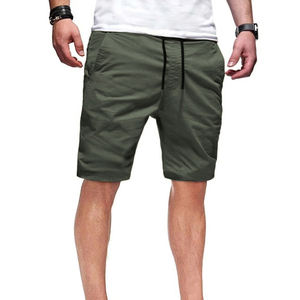 Pantalones Cortos Deportivos Casuales de Algodón, Cómodos, Transpirables, Impermeables, Resistentes al Viento, Estilo Urbano, Color Sólido, Moda Verano 2025, Cintura Elástica - Product Image 5