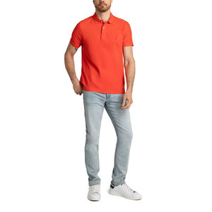 Polo en tricot respirant coupe ample pour homme à manches courtes, vêtements brodés pour homme, polo de golf à col ajusté - Product Image 3