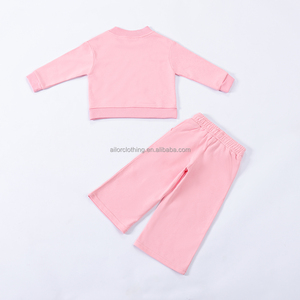 ชุดเสื้อสเวตเชิ้ตเด็กเล็ก OEM ODM ผ้าฝ้าย สีตามสั่ง ผู้ผลิต ขนาดตามสั่ง แบรนด์ส่วนตัว ขายส่ง - Product Image 4