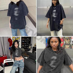 <b>Men</b> Acid Wash T <b>Shirt</b> Streetwear Hip Hop Stone 100% Cotton t <b>Shirts</b> with logo Customize Oversized Vintage T-<b>shirt</b> Hip Hop - Product Image 5