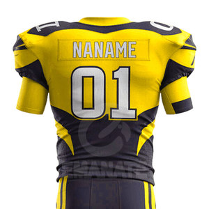 Conjuntos de Uniformes de Fútbol Americano Personalizables con Estampado por Sublimación de Estilo Único con Diseño de Manga Corta Transpirable - Product Image 6
