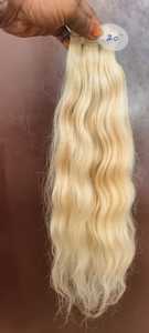 Extensiones de trama de máquina de cabello humano liso natural Rubio de alta calidad-Cabello Humano - Product Image 6