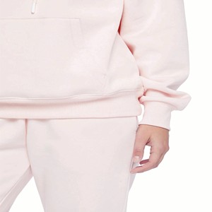 เสื้อมีฮู้ดโอเวอร์ไซส์สีแดงเสื้อ20% ผ้าฝ้าย80% ผ้าโพลีเอสเตอร์เปิดไหล่ปล่อยข้ามคอเสื้อ - Product Image 4