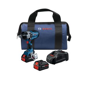 Kit de Llave Inalámbrica de 18V, Conexión Lista para Usar, 3/4 Pulgadas Llave de Impacto de Alto Torque con Anillo de Fricción y Baterías de 8 Ah Incluidas - Product Image 2