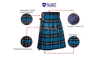 Vente en gros de kilt à carreaux décontracté de style irlandais pour hommes cornemuse célébration couteau pli conception boucles antirouille nouveaux vêtements européens - Product Image 3