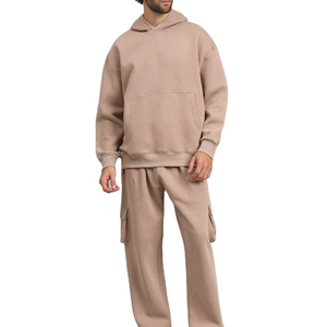 Chándal con capucha para hombre de alta calidad 2025, bolsillos de estilo, puño elástico, dos bolsillos laterales en pantalón, ropa deportiva, ropa de gimnasio, chándal - Product Image 1