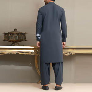 2023 <b>Men's</b> Best Design Breathable <b>Shalwar</b> <b>Kameez</b> High Quality Cotton Salwar Dress Indian Style for Adults - Product Image 2