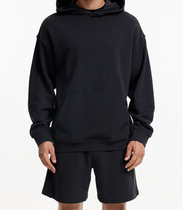 Thick Fleece Pullover Winter Warm Casual Cotton Streetwear pullover long sleeve with hooded <b>plain</b> <b>hoodies</b> for <b>men</b> - Product Image 5
